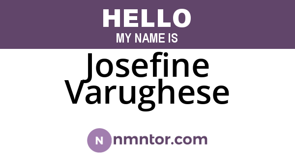 Josefine Varughese