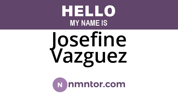 Josefine Vazguez