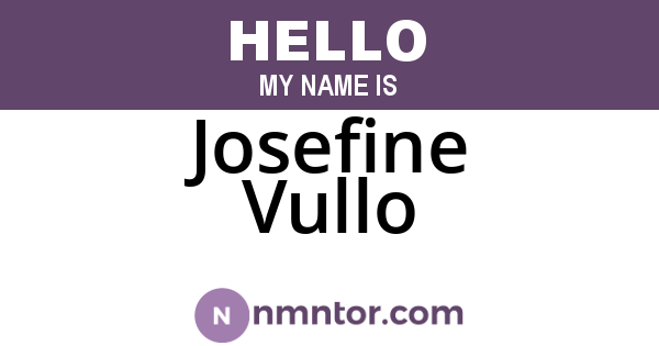 Josefine Vullo