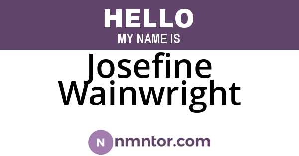 Josefine Wainwright