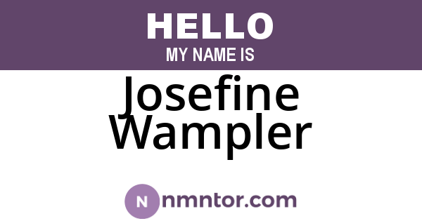 Josefine Wampler
