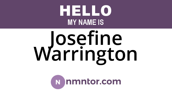 Josefine Warrington