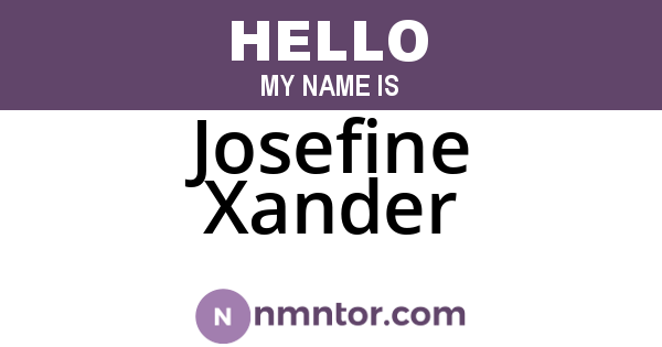 Josefine Xander