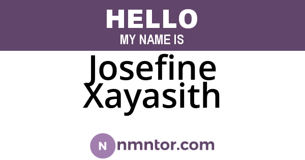 Josefine Xayasith
