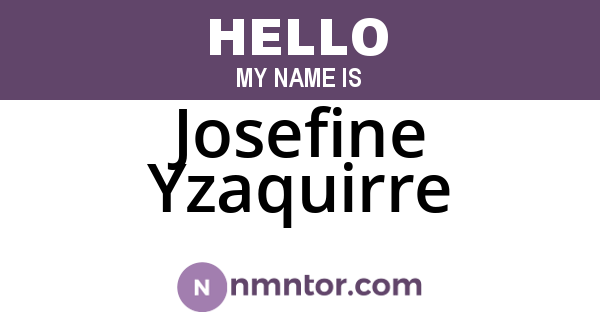 Josefine Yzaquirre
