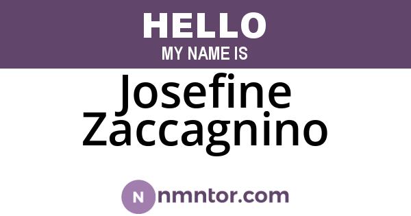 Josefine Zaccagnino