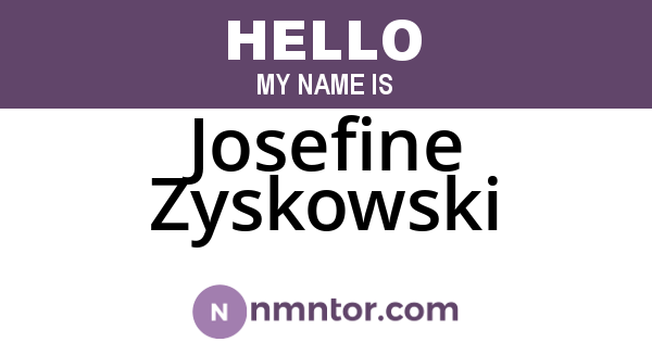 Josefine Zyskowski
