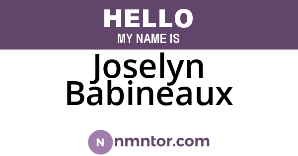 Joselyn Babineaux