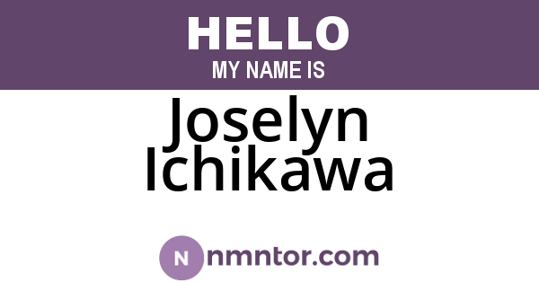 Joselyn Ichikawa