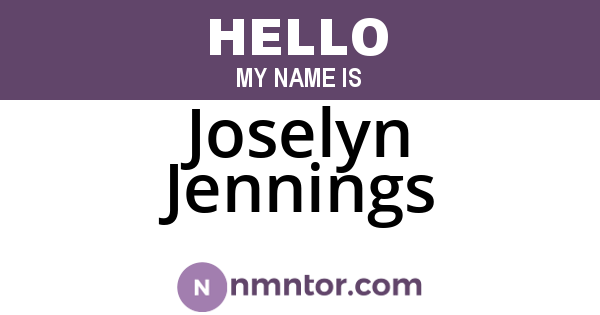 Joselyn Jennings