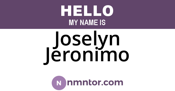 Joselyn Jeronimo