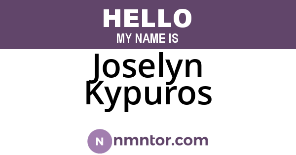 Joselyn Kypuros