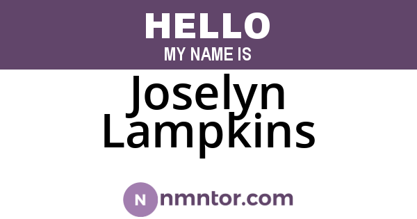 Joselyn Lampkins