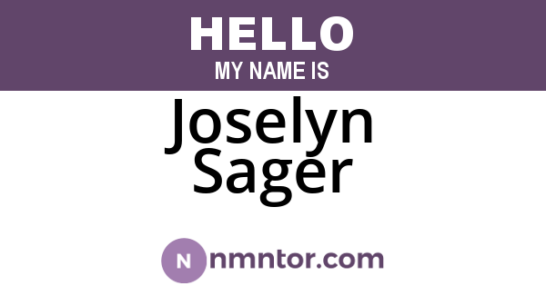 Joselyn Sager
