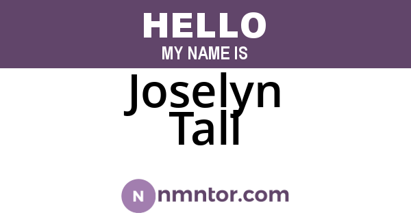 Joselyn Tall