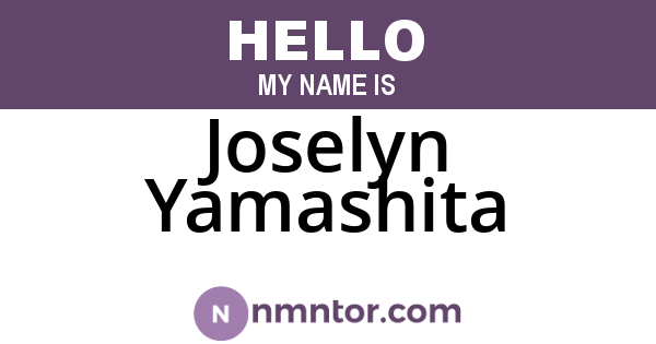 Joselyn Yamashita