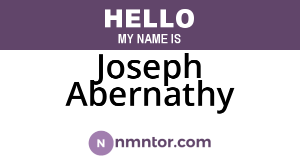 Joseph Abernathy