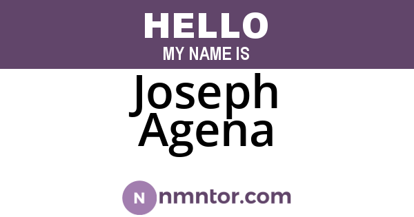 Joseph Agena