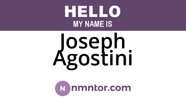 Joseph Agostini