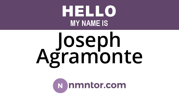 Joseph Agramonte
