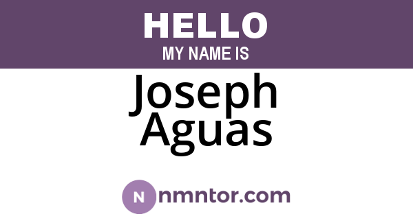 Joseph Aguas