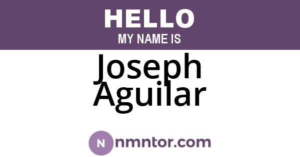 Joseph Aguilar