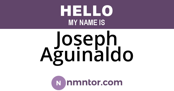 Joseph Aguinaldo