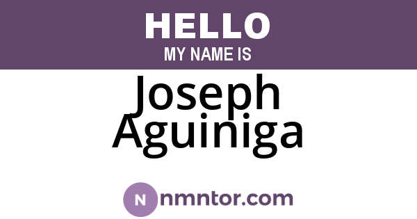 Joseph Aguiniga