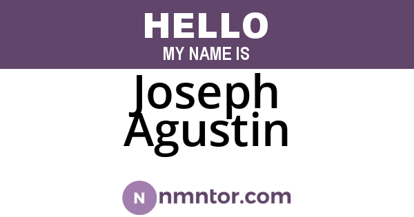 Joseph Agustin