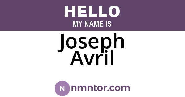 Joseph Avril