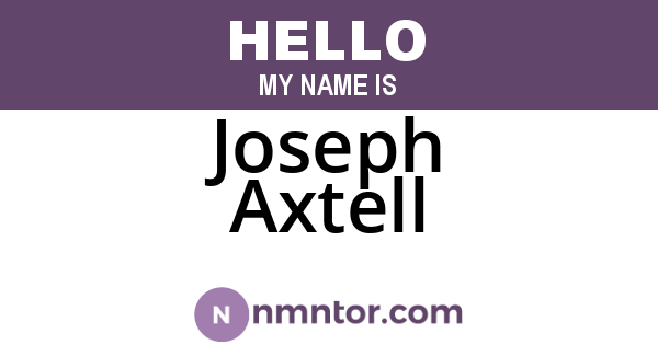 Joseph Axtell