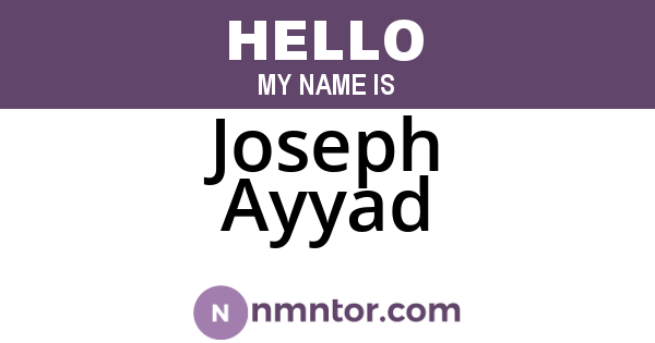 Joseph Ayyad