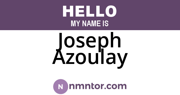 Joseph Azoulay