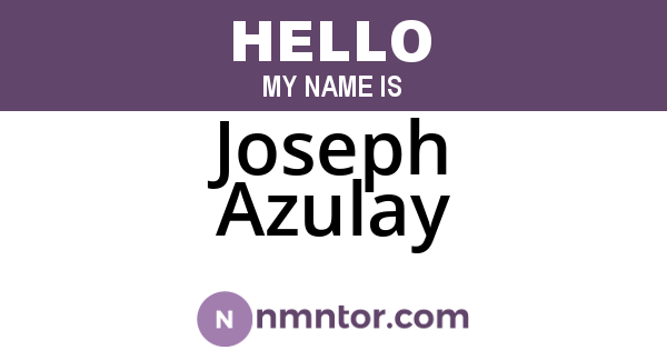 Joseph Azulay