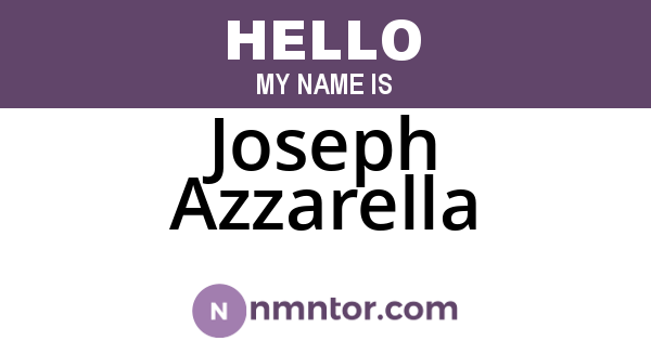 Joseph Azzarella