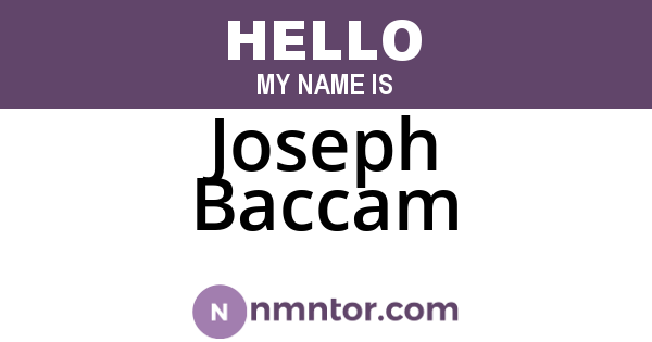 Joseph Baccam