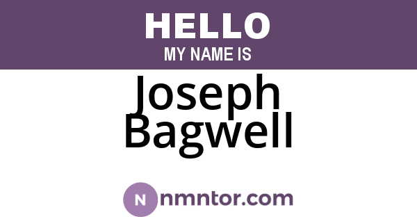 Joseph Bagwell