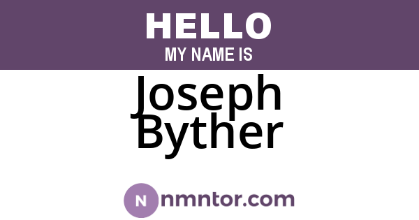Joseph Byther