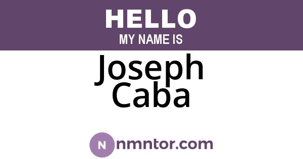 Joseph Caba