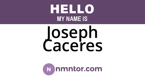 Joseph Caceres