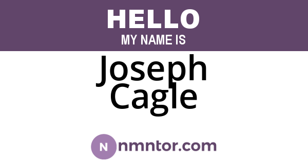 Joseph Cagle