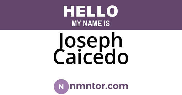 Joseph Caicedo