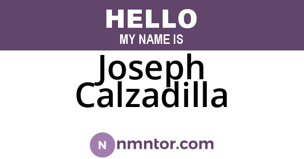 Joseph Calzadilla
