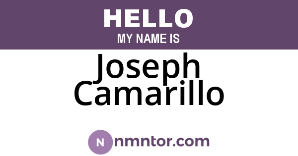 Joseph Camarillo