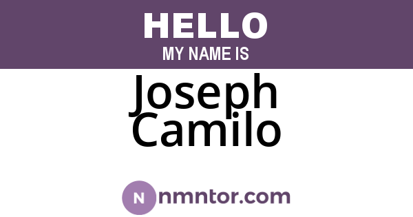Joseph Camilo