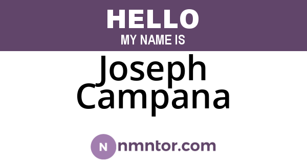Joseph Campana
