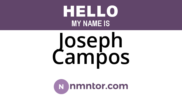 Joseph Campos
