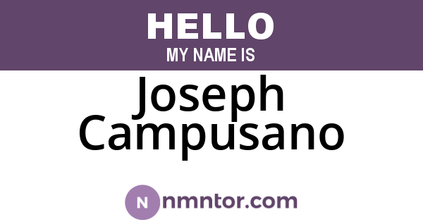 Joseph Campusano
