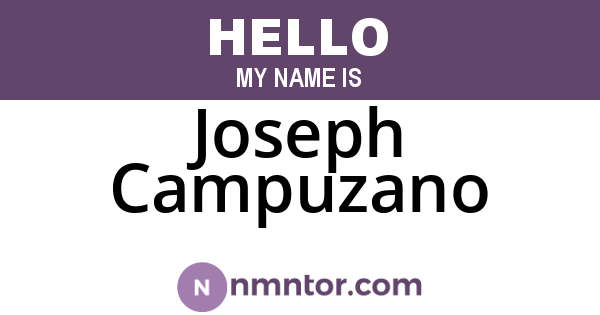 Joseph Campuzano