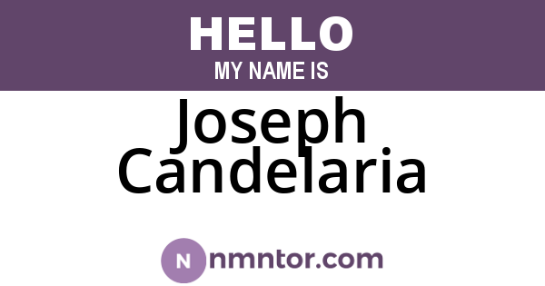 Joseph Candelaria